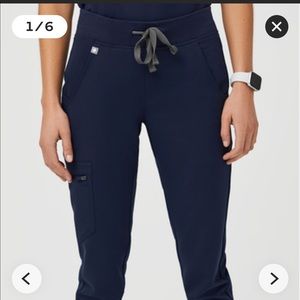 FIGS Zamora™ Jogger Scrub Pants Navy Blue.
